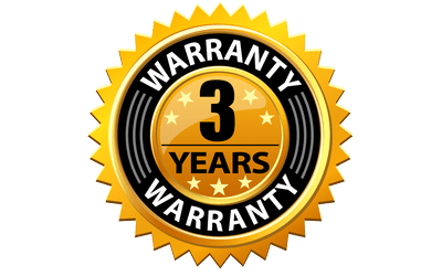 3 Year Warranty